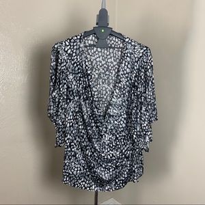 CB Established 1962 Low Cut Sparkled Blouse